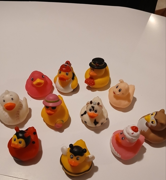 Colorful Rubber Duck Collection. Set Of 11 - Picture 2 of 10